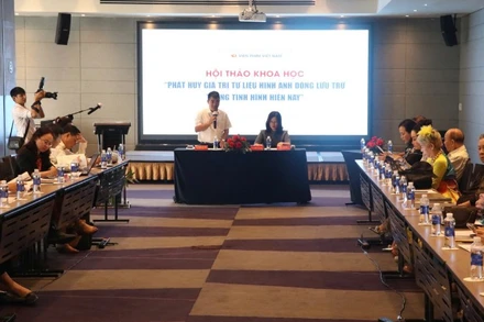 Hội thảo "Phát huy giá trị tư liệu hình ảnh động lưu trữ trong tình hình hiện nay" thu hút đông đại biểu tham dự.