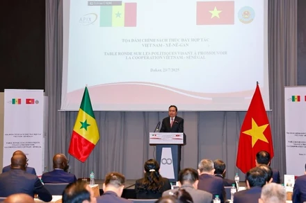 Chủ tịch Quốc hội Trần Thanh Mẫn phát biểu. (Ảnh: DOÃN TẤN/TTXVN)