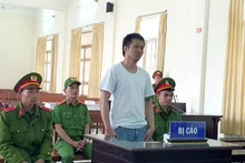 Bị cáo Nguyễn Quốc Đức Vượng tại phiên tòa.