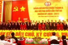 Ban Chấp hành Đảng bộ huyện Châu Thành A, khóa mới.