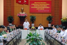 Bộ trưởng Tô Lâm phát biểu tại buổi làm việc.