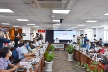 Quang cảnh buổi họp báo.