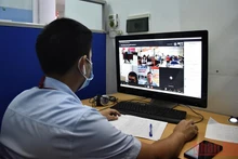 Phiên giao dịch việc làm trực tuyến tháng 10/2021 (Ảnh: Minh Duy).