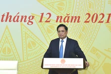 Thủ tướng Chính phủ Phạm Minh Chính phát biểu tại hội nghị. (Ảnh: Trần Hải)