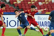 Việt Nam đã phung phí nhiều cơ hội để ghi bàn trước Thái Lan ở trận bán kết lượt đi. (Ảnh: VFF)
