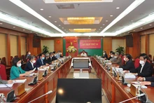 Kỳ họp thứ mười Ủy ban Kiểm tra Trung ương. Ảnh: UBKTTW