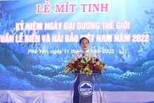 Đồng chí Trần Tuấn Anh, Ủy viên Bộ Chính trị, Trưởng Ban Kinh tế Trung ương phát biểu tại Lễ mít-tinh.