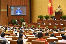 Quang cảnh phiên chất vấn của Quốc hội ngày 8/6. (Ảnh: ĐĂNG KHOA)