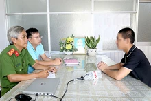 H.T.H đến cơ quan Công an Sóc Trăng trình báo vụ việc. (Ảnh: CAST)