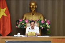 Phó Thủ tướng Lê Minh Khái tại phiên họp. (Ảnh: VGP)