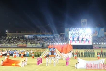 Toàn cảnh lễ khai mạc Đại hội thể dục thể thao tỉnh Thanh Hóa lần thứ IX.