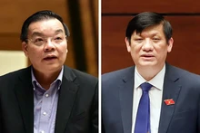 Hai bị can Chu Ngọc Anh và Nguyễn Thanh Long.