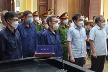 Các bị cáo tại tòa. (Ảnh: CTV)