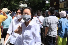 Thí sinh Kỳ thi tuyển sinh vào lớp 10 của Hà Nội. (Ảnh: THÀNH ĐẠT)