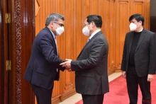 Thủ tướng Phạm Minh Chính tiếp ông Nitin Kapoor. (Ảnh: TRẦN HẢI)