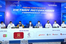 Quang cảnh buổi họp báo.