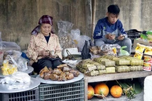 Góc chợ tết quê.