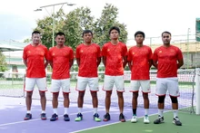 Trong năm 2021, đội tuyển Davis Cup Việt Nam đã thi đấu thành công, thăng hạng lên thi đấu Play-offs Davis Cup nhóm II thế giới năm 2022. (Ảnh: VTF)