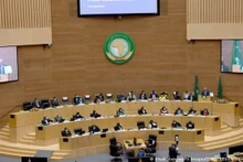 Thủ tướng nước chủ nhà Ethiopia Abiy Ahmed phát biểu tại hội nghị. (Nguồn: APA Images/Vietnam+)
