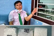 Đối tượng Lê Văn La và tang vật. (Ảnh: Công an cung cấp)