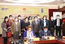 Toàn cảnh Lễ ký kết thỏa thuận hợp tác trong lĩnh vực giảm nghèo.