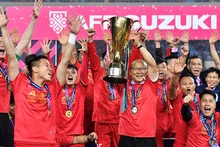 Thầy trò HLV Park Hang-seo sẽ bắt đầu hành trình bảo vệ ngôi vô địch vào tháng 4-2021. (Ảnh: VFF)