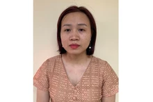 Bị can Hoàng Kim Thư. 