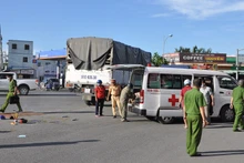 Hiện trường vụ tai nạn.