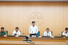 Ban Chỉ đạo công tác phòng, chống dịch Covid-19 thành phố Hà Nội họp trực tuyến.