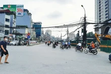 Đường Vành đai 2 đoạn phố Minh Khai quận Hai Bà Trưng đã hoàn tất giải phóng mặt bằng.