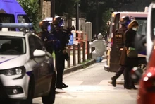 Hiện trường nơi xảy ra vụ khủng bố ngày 16-10. (Ảnh: Le Parisien)