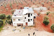 Ngôi nhà của thủ lĩnh IS Abu Ibrahim al-Hashimi al-Qurayshi ở Syria. Ảnh: AFP