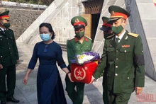 Truy điệu và an táng 5 hài cốt liệt sĩ tại Nghĩa trang liệt sĩ huyện Ngọc Hồi.