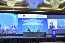 Hội thảo quốc tế “Chương trình hành động quốc gia về Phụ nữ, Hòa bình và An ninh: Kinh nghiệm quốc tế và khuyến nghị đối với Việt Nam”. (Ảnh: UN Women)