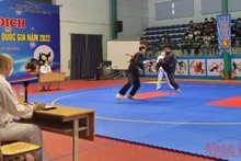 Các vận động viên thi đấu nội dung đối kháng.