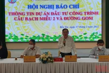 Lãnh đạo tỉnh Bến Tre thông tin về Dự án cầu Rạch Miễu 2.