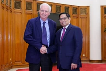 Thủ tướng Chính phủ Phạm Minh Chính tiếp ông Thomas Vallely, Giám đốc Chương trình Việt Nam tại Đại học Harvard (Ảnh: VGP/Nhật Bắc)