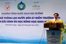 Niềm vui nước sạch học đường đến với Bắc Bình, Bình Thuận.
