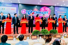 Quang cảnh khai mạc Chợ công nghệ và thiết bị Hải Phòng năm 2022.