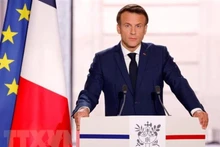 Tổng thống tái đắc cử Pháp Emmanuel Macron. (Ảnh: AFP/TTXVN)