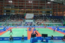 Hình ảnh thi đấu môn cầu lông SEA Games 31.