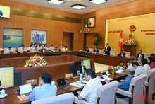 Quang cảnh phiên họp thứ 11 Ủy ban Thường vụ Quốc hội khóa XV. (Ảnh: DUY LINH)