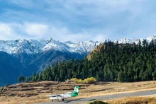 Một máy bay DHC-6 Twin Otter của hãng hàng không Tara Air ở Simikot, Nepal. (Ảnh: Reuters)
