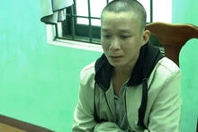 Lê Thành Nhân tại cơ quan công an. (Ảnh: Công an cung cấp)