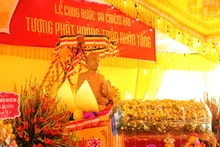 Tượng Phật hoàng Trần Nhân Tông.