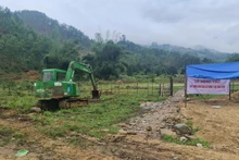 Khởi công xây dựng khu TĐC cho người dân xã Trà Leng.