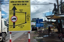 Hướng dẫn phân luồng quá cảnh của Sở Giao thông vận tải TP Cần Thơ “cấm” xe chở hàng đi qua Quốc lộ 91, 91B.