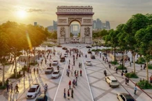 Phác thảo về thiết kế mới đại lộ Champs-Elysees, Pháp. (Ảnh: CNN)