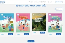 Các sách giáo khoa Cánh Diều được mở trên bản điện tử phục vụ học sinh, giáo viên, phụ huynh 