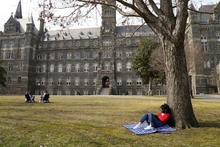 Khuôn viên Đại học Georgetown tại Washington, Mỹ. (Ảnh: Reuters)